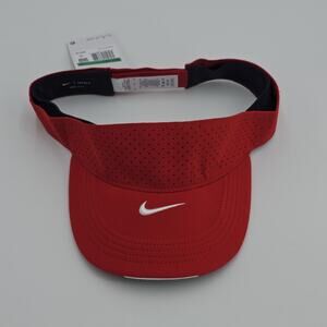 NEW Nike Adult Unisex VISOR AeroBill Adjustable XL Lightweight Golf Tennis RED